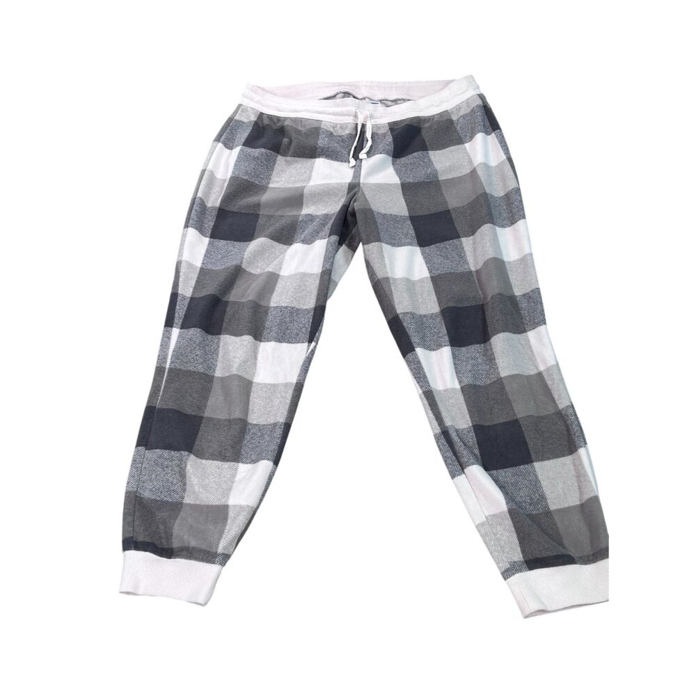 Old Navy Womens Checkered Lounge Pants L Polyester